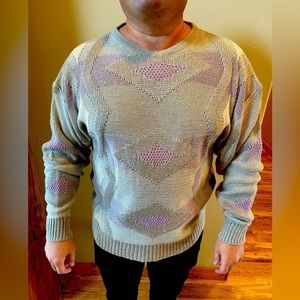 Vintage Stagg M Linen Blend Cosby Sweater